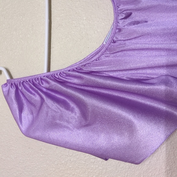 Woman Within Lilac Nylon Floor Length Nightgown Women's Size 1X - Picture 2 of 7